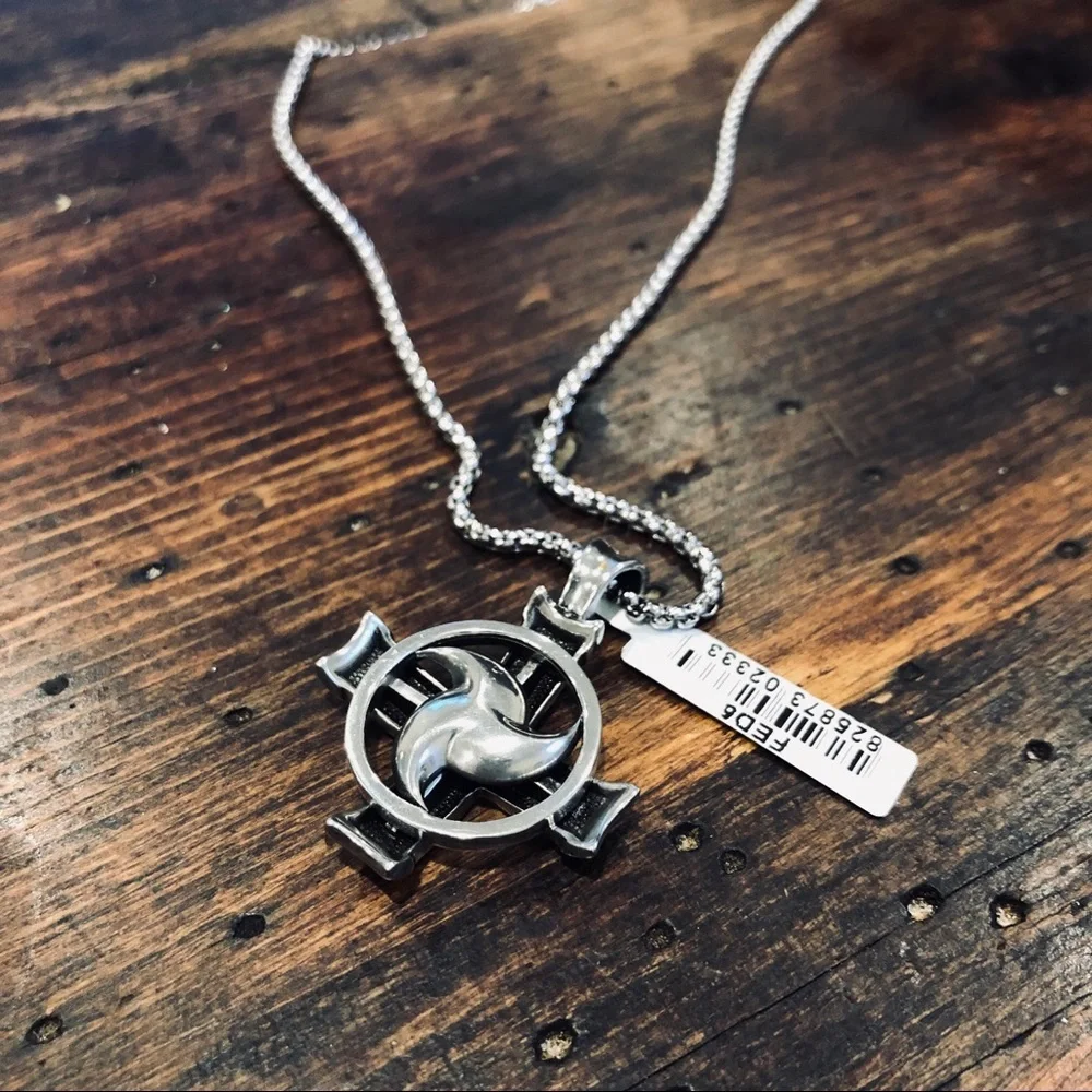BICO Cross Pendant with Sterling Silver Necklace.